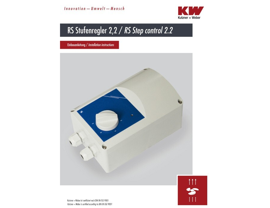 Montage-, Installations- und Betriebsanleitung RS Stufenregler 2,2