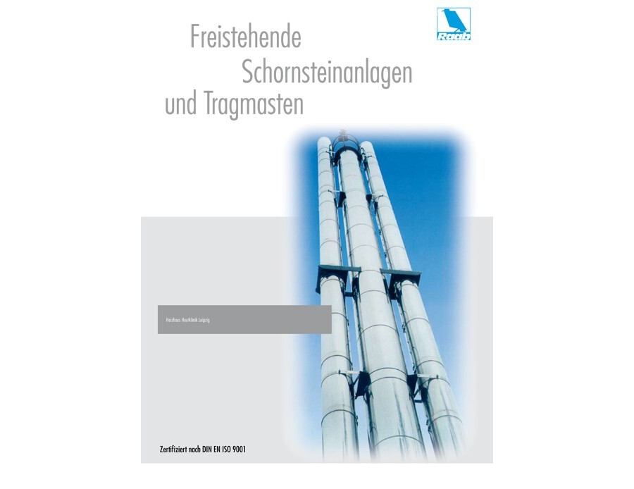 Freistehende Schornsteinanlagen und Tragmasten