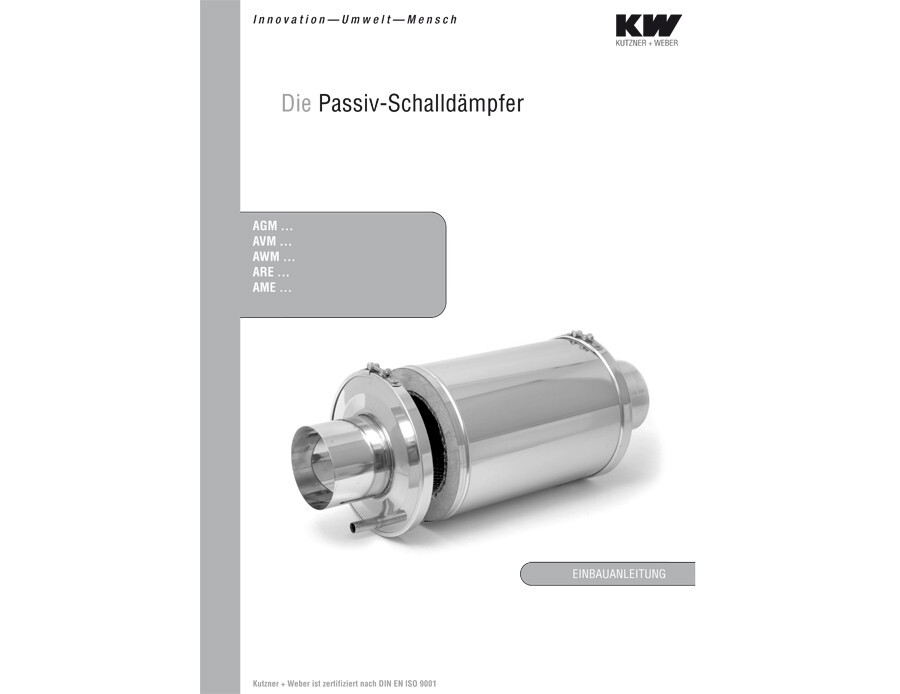 Die Passiv-Schalldämpfer Typ AGM, AVM, AWM, ARE, AME